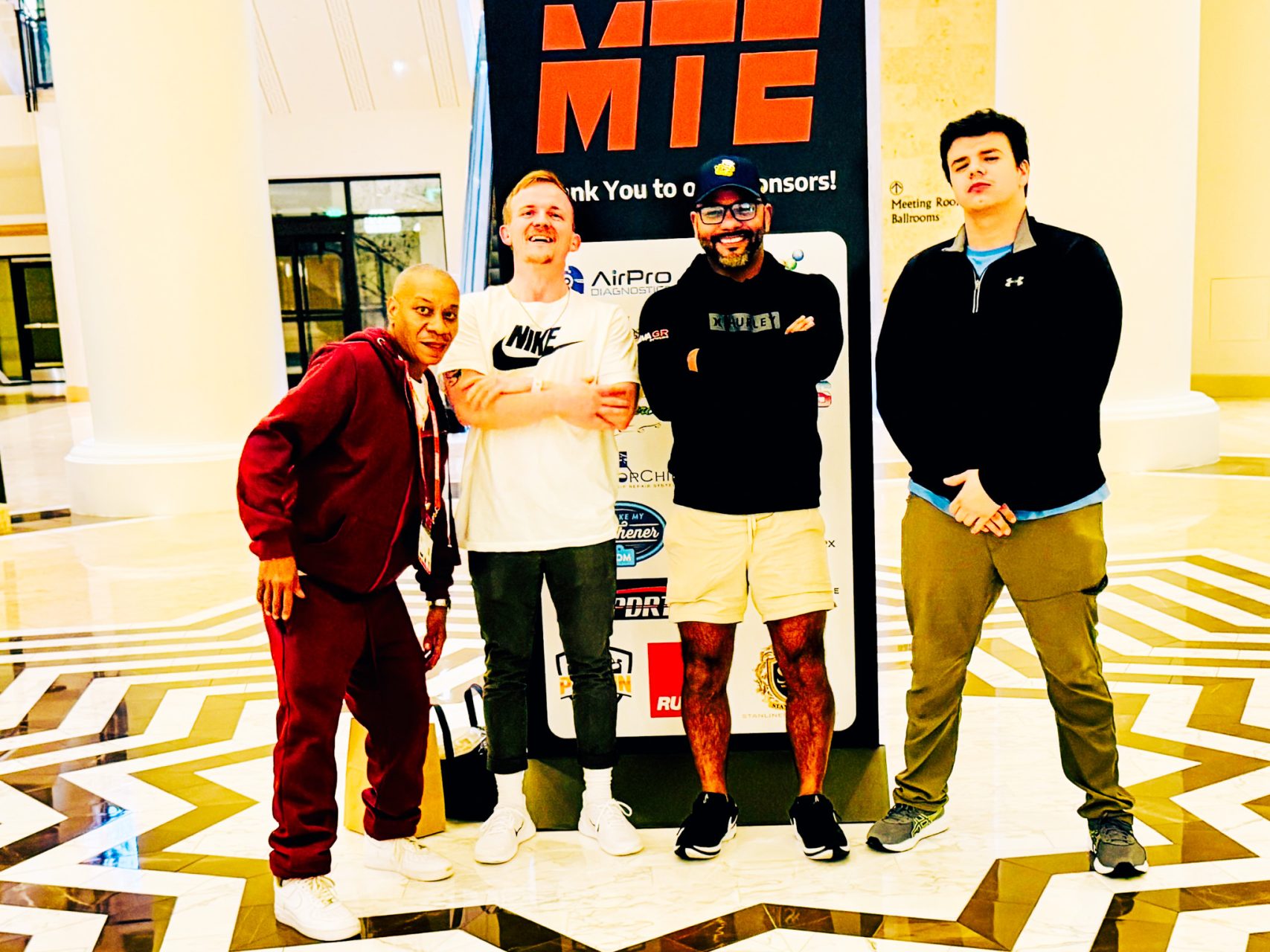 Joseph Stein and team standing at the Mobile Tech Expo 2025 professional auto detailing trade show
