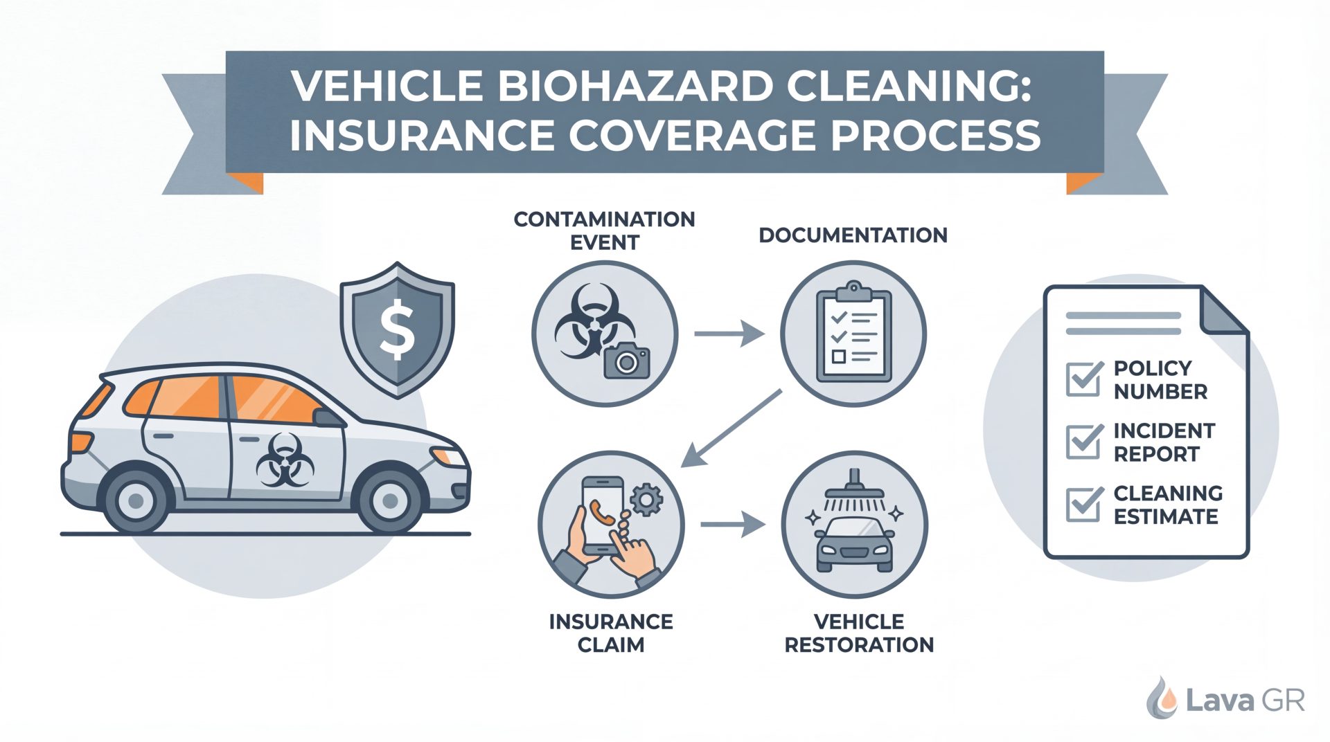 biohazard vehicle cleaning grand rapids technician performing contamination restoration inside car interior