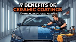 Blog Page ceramic coating installation showing professional paint correction and ceramic coating protection in Grand Rapids Michigan at Lava GR Auto Detailing