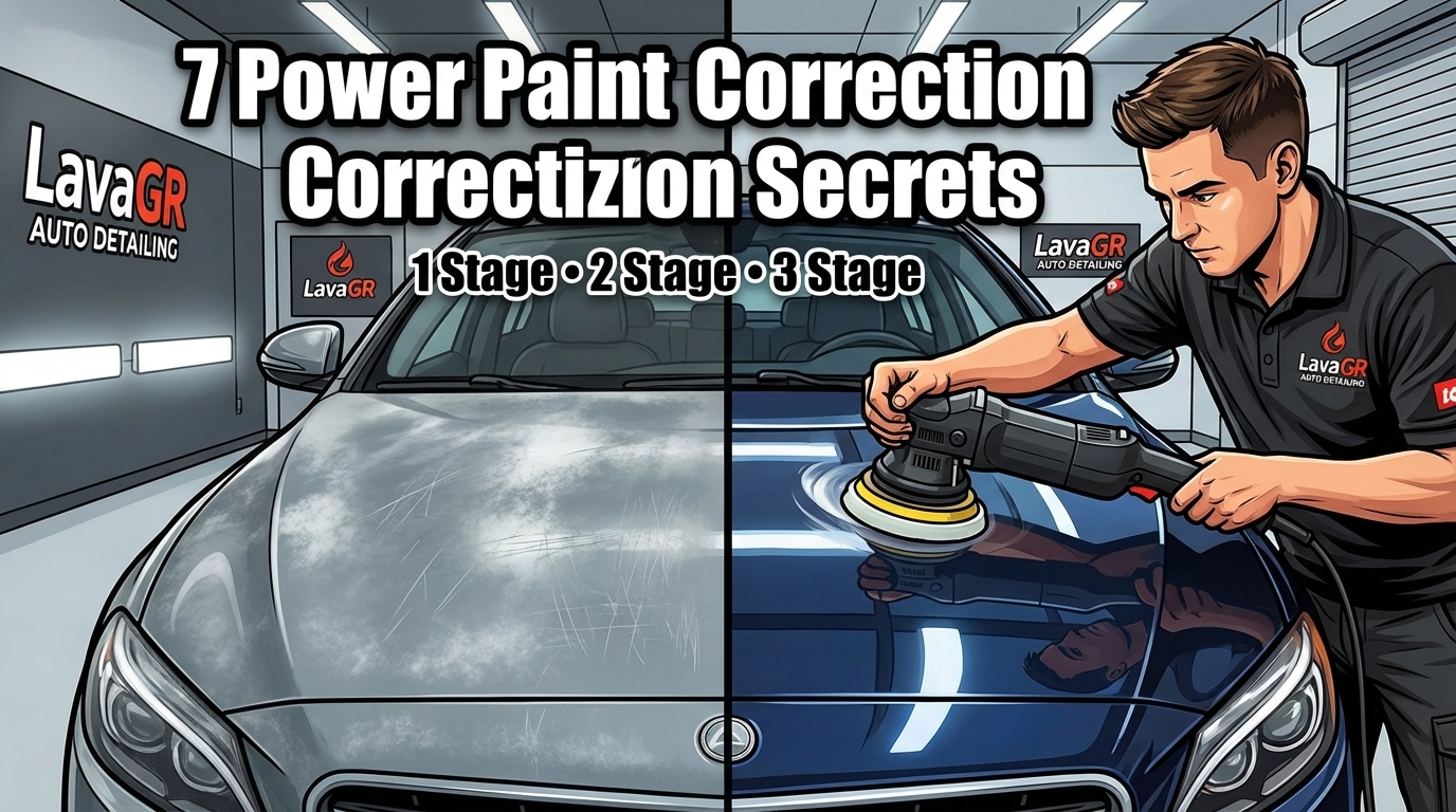 paint correction before and after at Lava GR Auto Detailing Grand Rapids